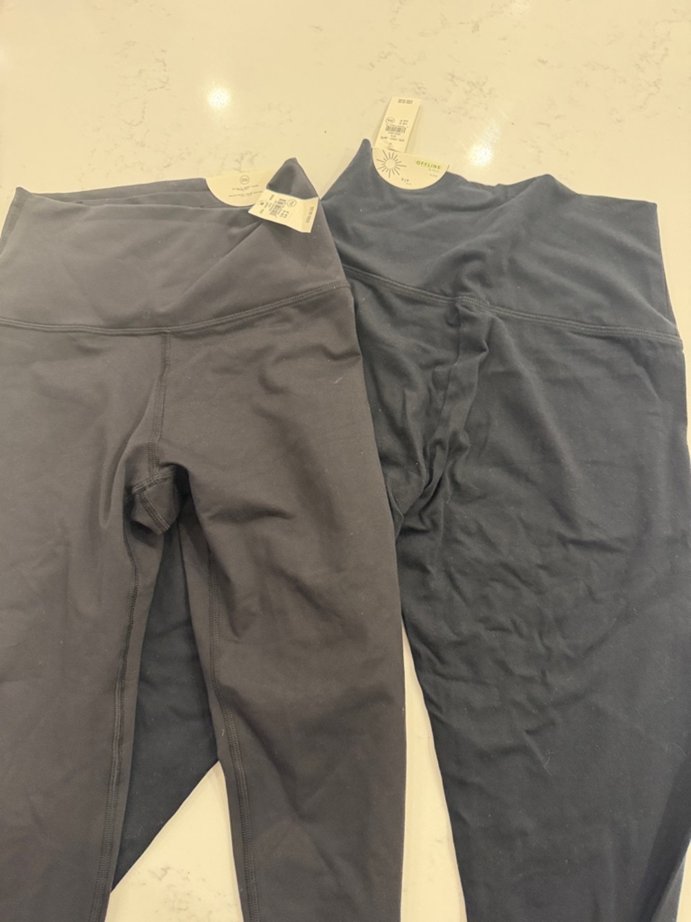 Black High-Waist Leggings Duo